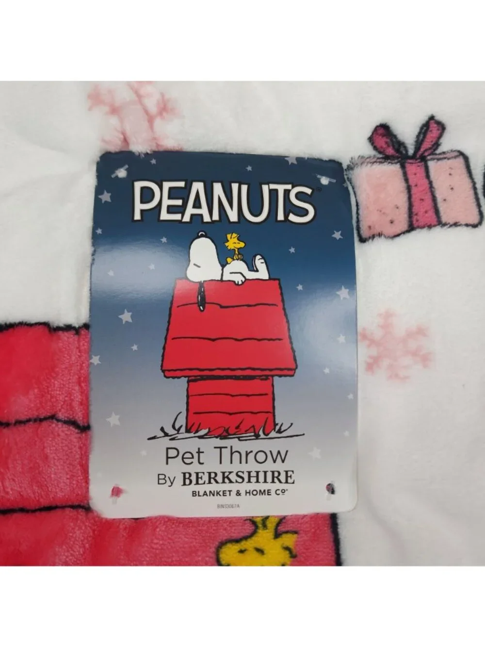Peanuts Snoopy Woodstock Pet Throw Blanket Extra Long 60x70